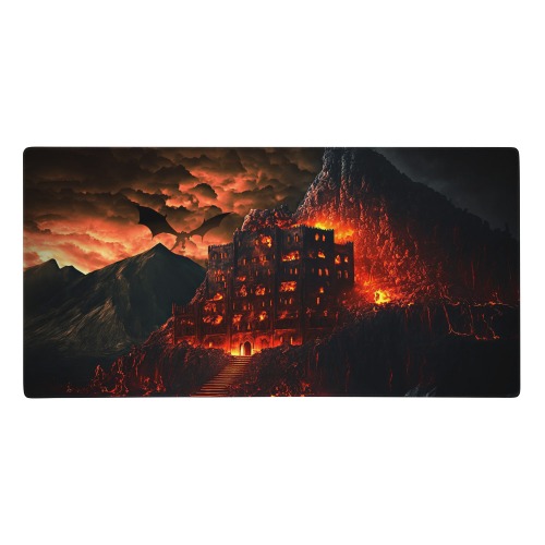 Flame Palace Gaming Mouse Pad/Battle Mat - 36″×18″