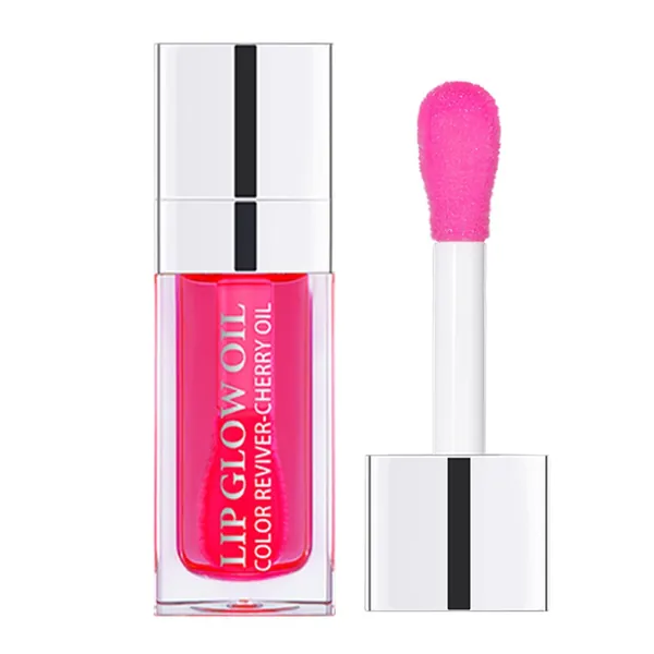 1PC Lip Glow Oil, Hydrating Lip Oil Lip Gloss, Non-Sticky Formula Subtle Shine with Tinted Sheer Color Liquid Lipstick Locks In Moisture To Prevent Chapped Lips