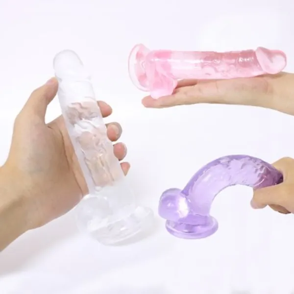 Soft Jelly Dildo Anal Realistic Penis With Suction Cup for | Etsy Australia