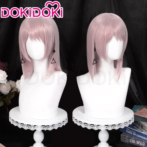 【Wig Ready For Ship】Dokidoki-R Anime Cosplay Wig Short Straight Pink Hair | Wig Only-Ready For Ship