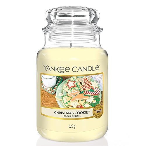 Yankee Candle Scented Candle, Christmas Cookie Large Jar Candle, Long Burning Candles: up to 150 Hours, Perfect Christmas Gifts for Women