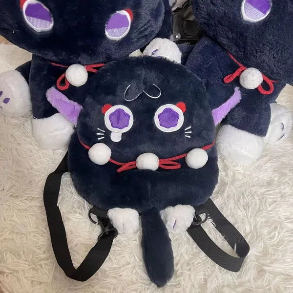 Scaramouche Plush Bag Genshin Impact Wanderer Cat Plushie