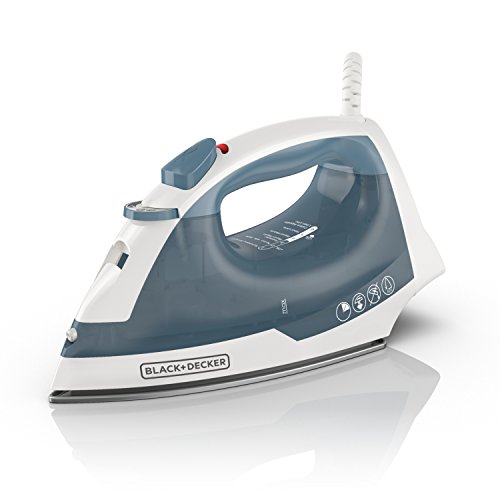 BLACK+DECKER Easy Steam Compact Iron, IR40V, Nonstick Plate, SmartSteam, Anti-Drip, Auto Shutoff