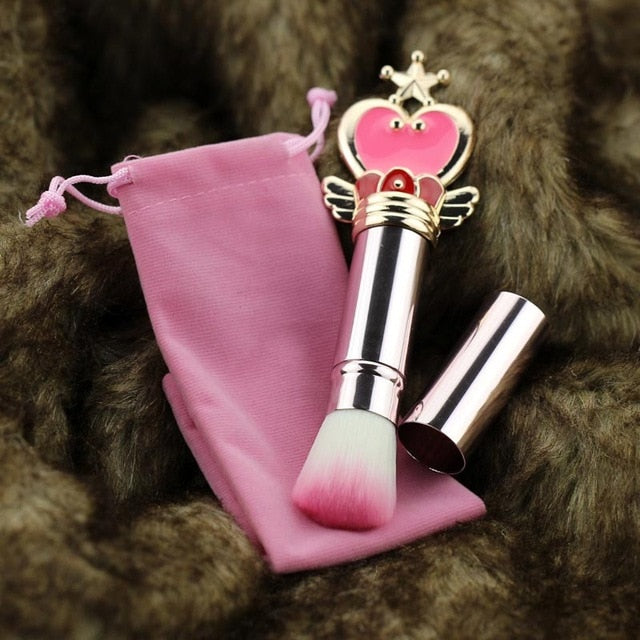 Magical Girl Wand Brushes - Silver & Pink Brush