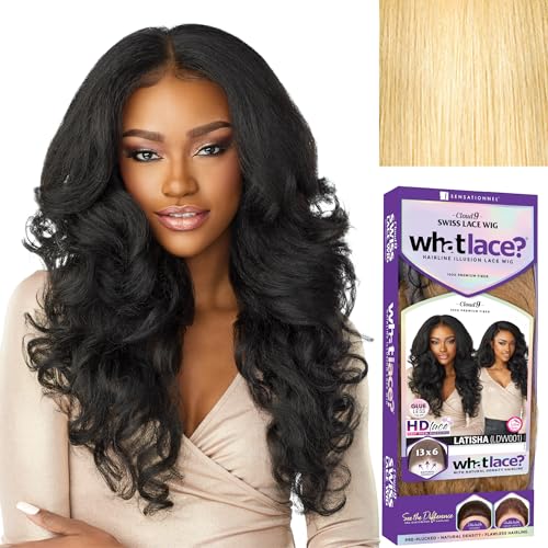 Sensationnel What lace 13x6 wigs - latisha synthetic wig cloud 9 with preplucked hairline hd lace - Whatlace Latisha (613 BLONDE) - Light Blonde 613