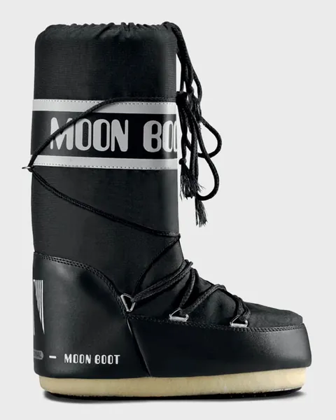 Nylon Lace-Up Snow Boots