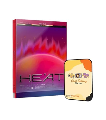 HEAT (G) I-DLE Album [FLARE VER.]+Pre Order Benefits+BolsVos K-POP Inspired Digital Planner, Digital Sticker Pack (Special EP 01) - FLARE VER.