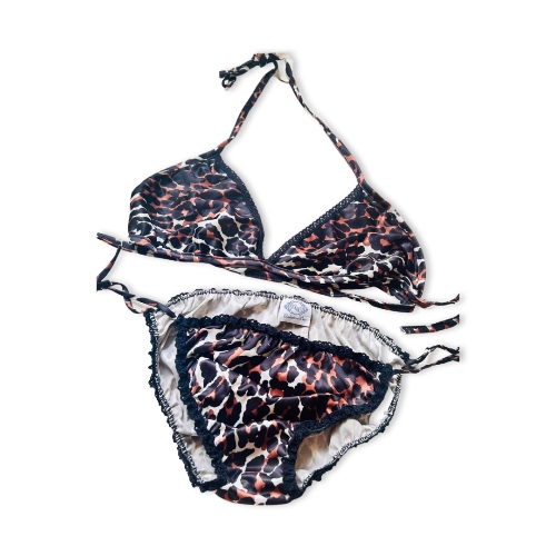 Deadstock 80s Leopard Lingerie Set