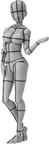 S.H.Figuarts - Body-chan - Yabuki Kentarou, Wireframe, Gray Color Ver. (Bandai Spirits) - Pre Owned