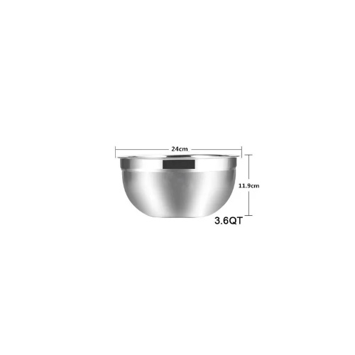 Stainless Steel Cooking & Baking Mixing Bowls | 3.6 QT
