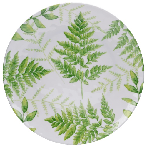 White River Home Botanical 4-Piece Melamine Dinner Plate Set 