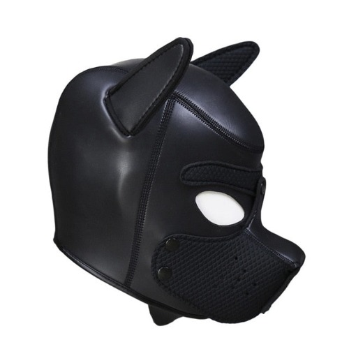 Colored Puppy Play Mask (8 Colors) - Black Female