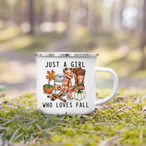 'Just a girl who loves fall' Printed Coffee/Tea Mug