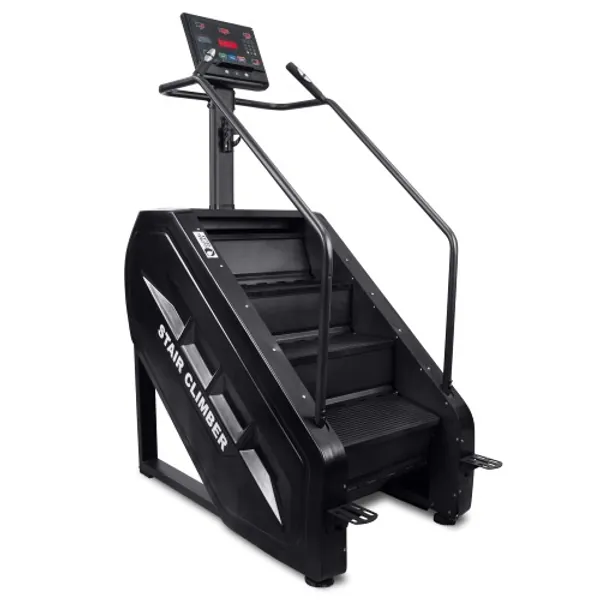 GLOBAL RELAX KEIZAN X STAIRMASTER® Fitness-Treppe (neues Modell 2022) - Schwarz - Professionelles Design, Komplette Übung - Starke und langlebige Materialien - Bedienfeld - 