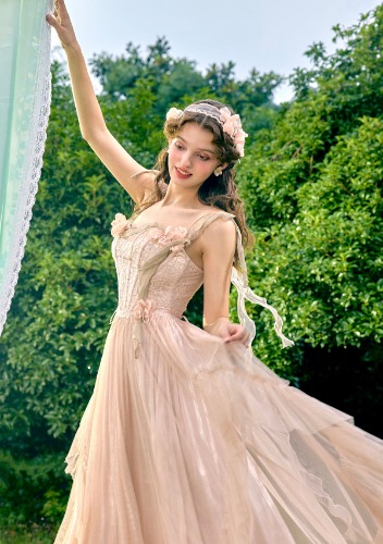 Flower Kissing Wonderland Corset Dress | Pre-order / M