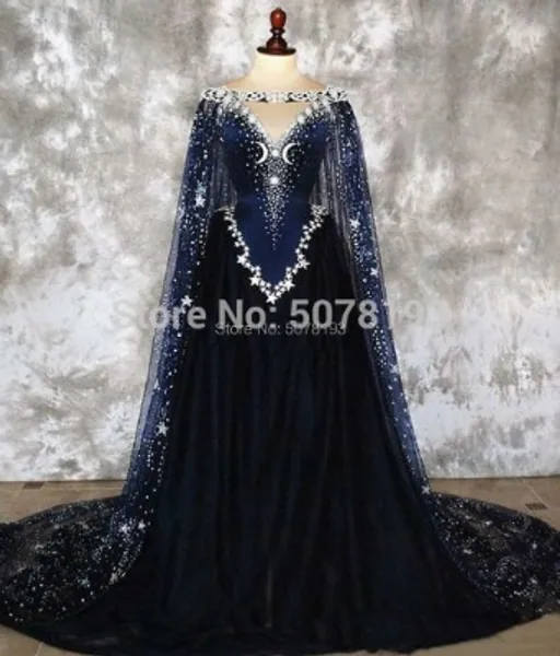 254.9US $ |2019 V-neck Off-the-shoulder Sleeveless A-line Floor-length Tulle Coming-of-age Ceremony Dress Stars&beading&cloak Free Shipping - Quinceanera Dresses - AliExpress