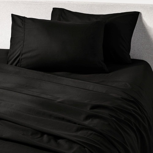 Midnight Black Sheet Set | Queen