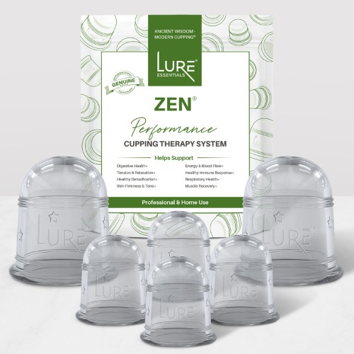 ZEN Cupping Therapy Set - 6 Cups, Clear | 1 Pack