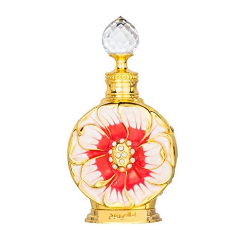 Swiss Arabian Layali Rouge For Women - Floral, Fruity Gourmand Concentrated Perfume Oil - Luxury Fragrance From Dubai - Long Lasting Artisan Perfume With Notes Of Papaya, Peach, And Coconut - 0.5 Oz - Layali Rouge - 0.51 Fl Oz (Pack of 1)
