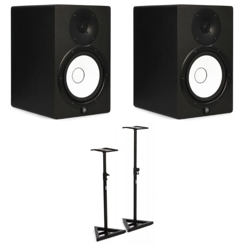Yamaha HS8 8-inch Powered Studio Monitor Pair with Stands