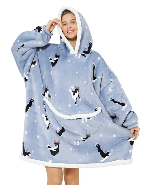 chuangminghangqi Felpe con Cappuccio Donna Oversize Pullover Blanket Hoodie Super Confortevole Felpa Coperta con Tasca Sweatshirt Cappotto