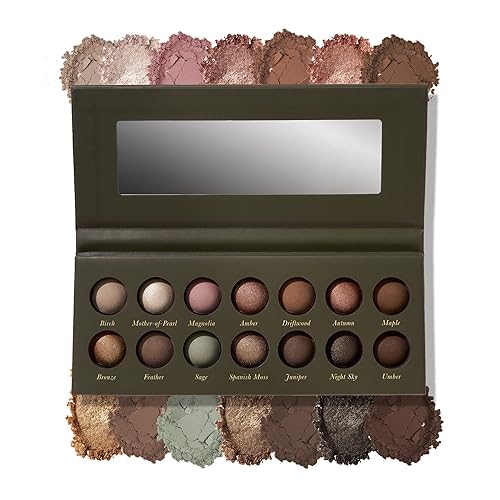 LAURA GELLER NEW YORK The Delectables Earthy Essentials Baked Eyeshadow Palette | 14 Pigmented Eyeshadows Blendable Natural Look - 01 The Delectables Baked Eyeshadow Palette Earthy Essentials