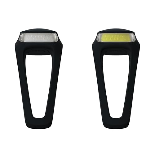 Knog Frog Bike Headlight and Tail Light Set - USB-C Rechargeable Bicycle Light with 40 Lumen Front & 20 Lumen Rear Output, 9 Modes, Flexible Mount, IP65 Water Resistant Bike Light - Black