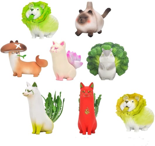 i8 TOYS dodowo Vegetable Fairy Blind Box Cute Animal Figures Box （1PC Random）