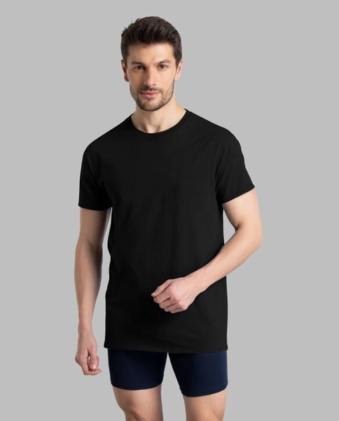 Men's Short Sleeve Crew T-Shirt, Extended Sizes Assorted 6 Pack