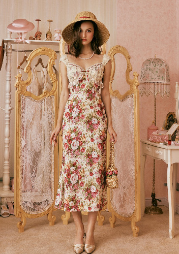 The Blossom Of Wealth Dress | In-stock / S