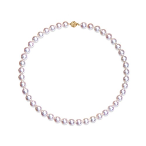Japanese Akoya Pearl Necklace - AAA Quality | 7.5-8.5 mm / 17 inch