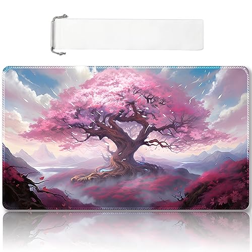 Premium Stitched MTG Playmat with Zones and Non-Slip Rubber Backing - TCG Play Mat for MTG and Other Card Games - Colorful Design with Vintage Look and Feel (DKT (87),No Zones) - Dkt (87) - No Zones