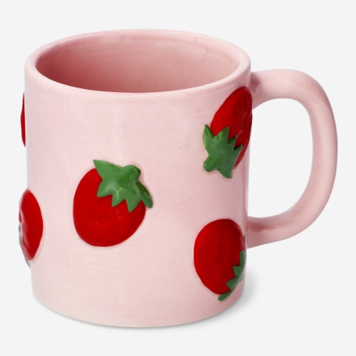 Mug with embossed strawberries - 400 ml | Default Title