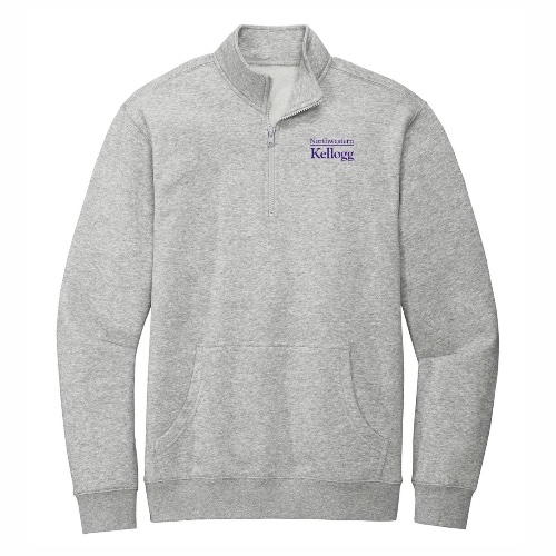 Northwestern Wildcats Gray Kellogg Quarter-Zip | HGR / S
