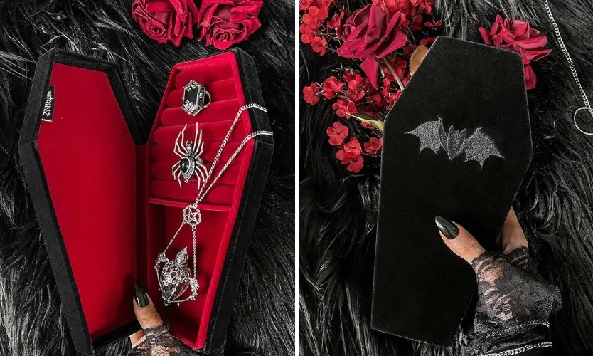 Velvet Casket Jewellery Box