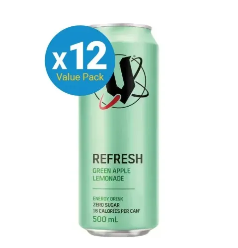 V Refresh Sugar Free Can - Green Apple Lemonade (500ml)