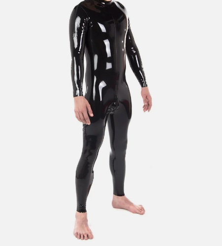 Latex catsuit