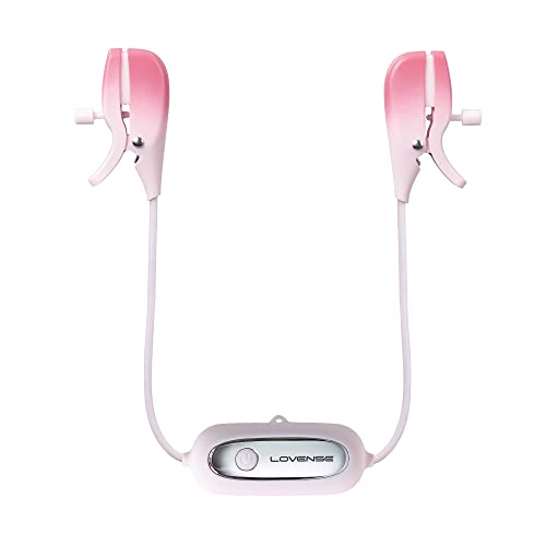 LOVENSE Gemini Vibrating Nipple Clamps, Bluetooth Adjustable Nipple Stimulator with App Remote Control, Rechargeable Sex Toys for Women Men Couples Play