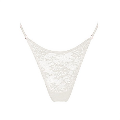 Wild Lace Adjustable Thong Crystal - S / Crystal