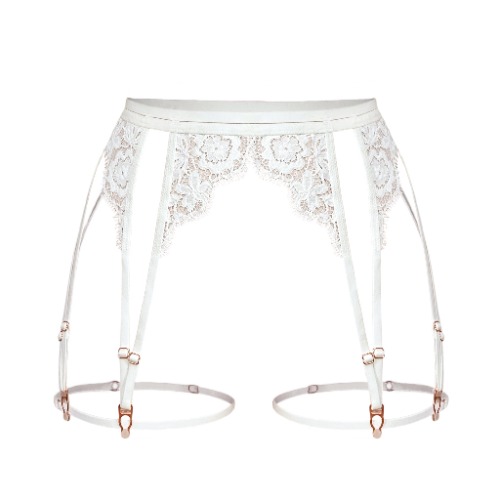 Frisson Lace Garters Crystal - XS/S / Crystal