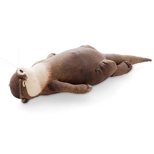 Kawosh Handgelenkauflage für Tastatur Maus - Otter Form - Weiß - Tiermotiv - 40 cm