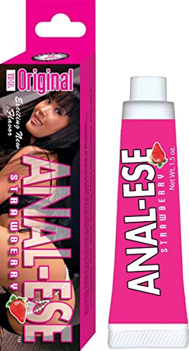 Nasstoys Anal-Ese Strawberry Gel, 1.5 Ounce Each (Pack of 2) - Strawberry - 1.5 Ounce (Pack of 2)