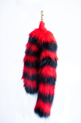 Passion MewMew Faux Fur Tail Keychain 