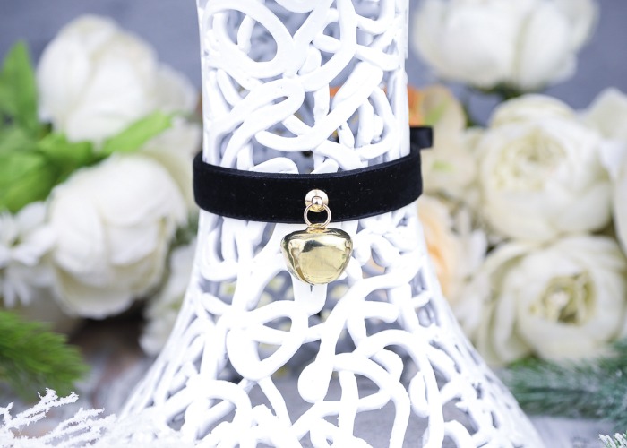 Black Velvet Kitten Choker