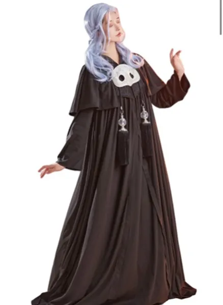 Final Fantasy XIV Ancient Emet-Selch Hythlodaeus Cosplay Costume Black Robe