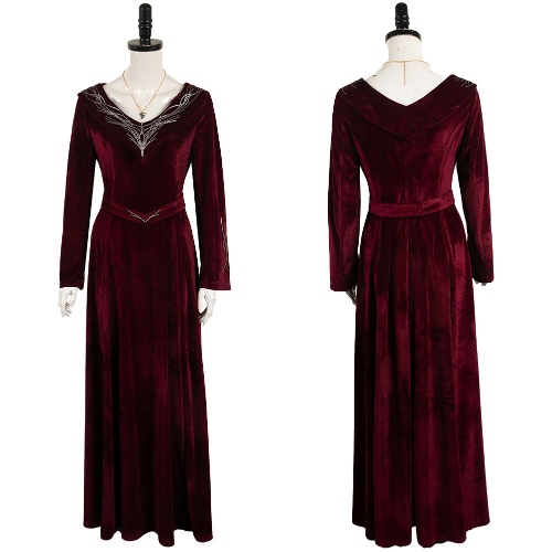 House of the Dragon TV Rhaenyra Targaryen Women Red Dress Party Carnival Halloween Cosplay Costume | Female / Costume / XL