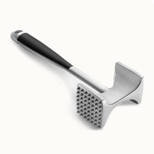 Professional Meat Tenderizer Tool with Comfort Grip - Black