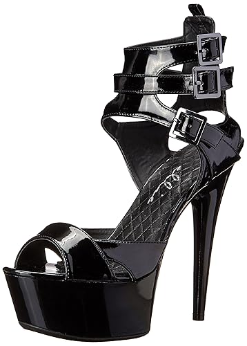 Ellie Shoes Women's 609-Athena Platform Sandal - 6 - Black