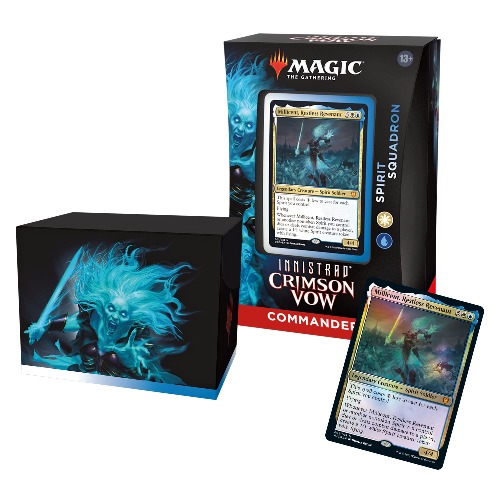 Magic: The Gathering Innistrad: Crimson Vow Commander Deck – Spirit Squadron (White-Blue) - Retail Packaging