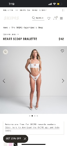 skims - heart cut out set